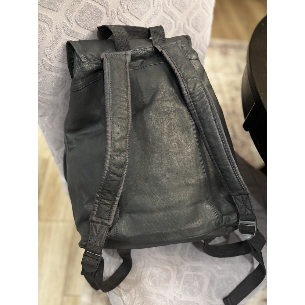 Vintage Camel Cigarettes Black Leather Drawstring Multi Pocket Collectors Bag - Picture 6 of 12